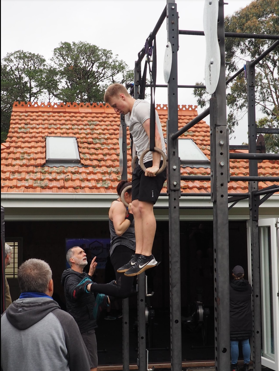 CrossFit Mt Eliza Coach Aaron Muscle ups