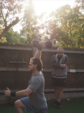 CrossFit Mt Eliza weighted lunges