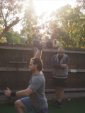 CrossFit Mt Eliza weighted lunges